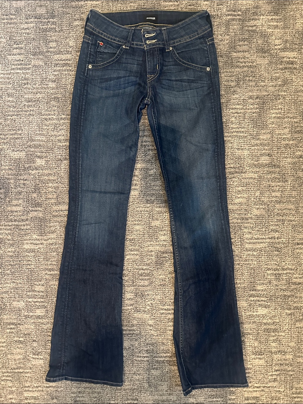 Hudson Y2K Midrise Dark Wash Bootcut Jeans
